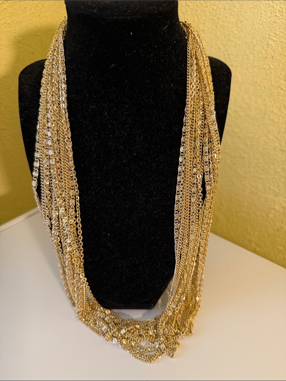 German Gold Multi-Chain Layered Necklace - Women Jewelry
